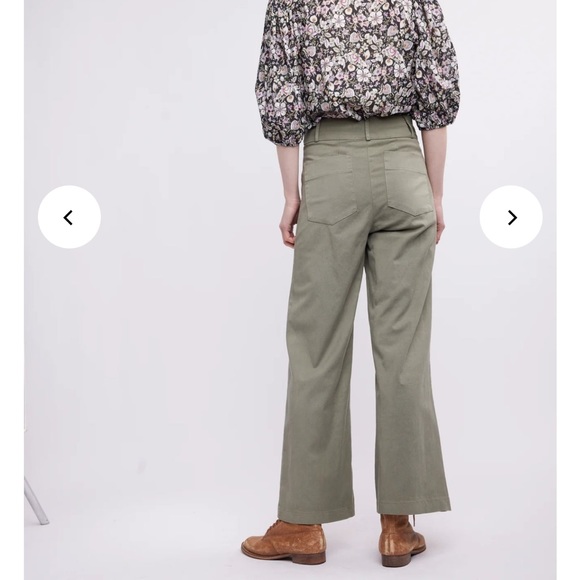 Self Contrast Aria Hi-Waist Pants stretch - Picture 4 of 12